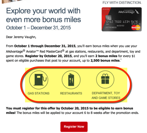 Triple miles in some pretty good categories