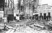 primary source English: Muddy street scene, Skagway, Alaska, ...