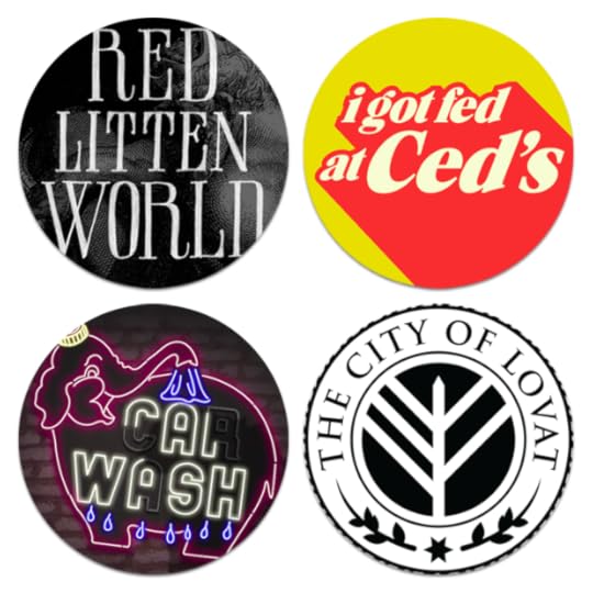 Red Litten World Stickers