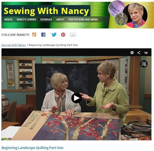 Landscape quilting by Natalie Sewell and Nancy Zieman, inspirational photo