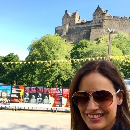 It was so sunny and warm in lovely Edinburgh!