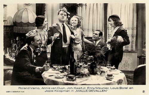Roland Varno, Annie van Duyn, Johan Kaart, Enny Meunier, Louis Borel, Jopie Koopman, Malle gevallen