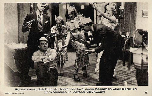 Roland Varno, Johan Kaart, Annie van Duyn, Louis Borel, Jopie Koopman, Enny Meunier, Malle gevallen