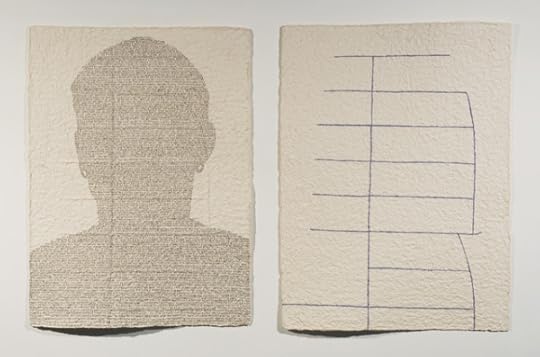 © Ben Durham, David (Menifee Ave / Owsley Ave), 2010 Graphite and pulp painting on handmade paper, 38 × 60 in