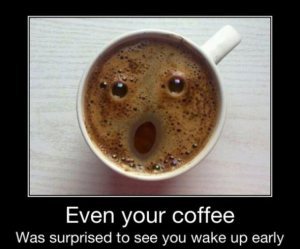 coffee surprised