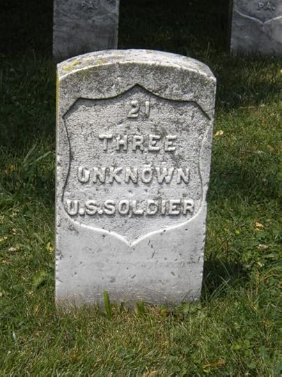 Tombstone of Unknown Union Dead at Gettysburg