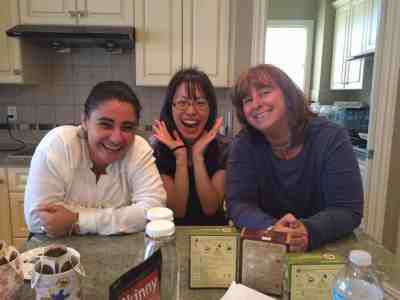 Daisy, Akemi, and sis having a grand ole time.