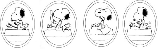 snoopy-writing