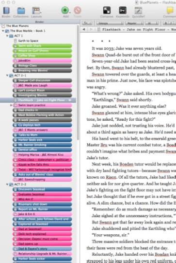 Scrivener, the software for writers helps part-time writers outline and write smarter. | Fiction Notes by Darcy Pattison
