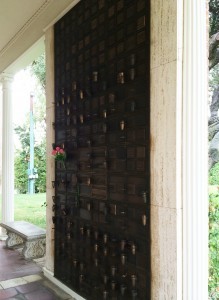 Mausoleum wall in Memory Garden, Brea, CA