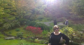 In Seattle's Japanese garden