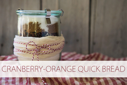Cranberry-Orange Quick Bread {In a Jar} via Christmas.YourWay.net