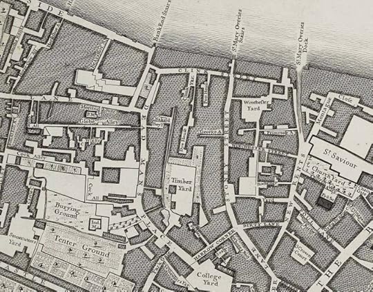 Section of map of London by John Rocque, 1746