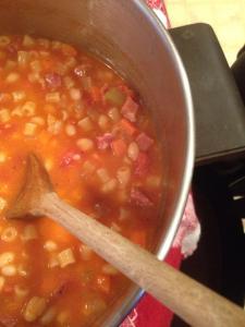 Pasta e Fagioli -- Pasta and Bean Soup