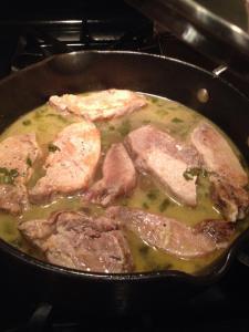 Spareribs Pan-Roasted with Sage and White Wine, Treviso Style