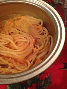 tomato sauce with heavy cream