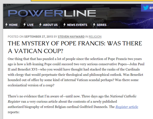 The Mystery of Pope Francis Was There a Vatican Coup Power Line