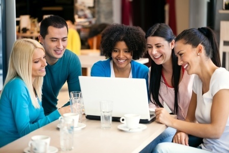 Freelancers can connect at their favorite coffee shop.