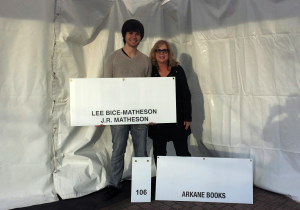 We just had to see our booth before WOTS on Sunday. And we were lucky to have the chance to thank the volunteers who set up our booth! Thank you to everyone involved in organizing this wonderful event WOTS. :)