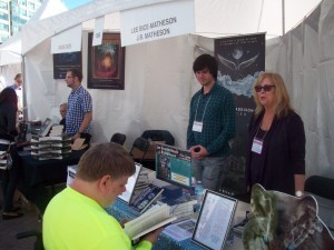 Now this gentleman was eager to attend WOTS and we were the first booth he hit. Very interesting conversation. You made our day! :)