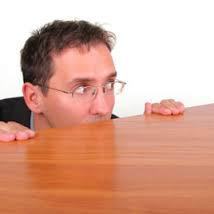 man hiding cover