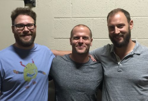 Picture of Tim Ferriss, Seth Rogen and Evan Goldberg