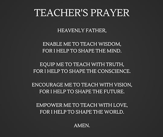 A Teacher's Prayer