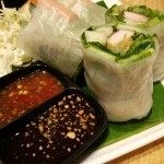 Vietnamese rice rolls
