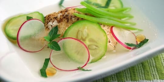 Dashi sous vide swordfish