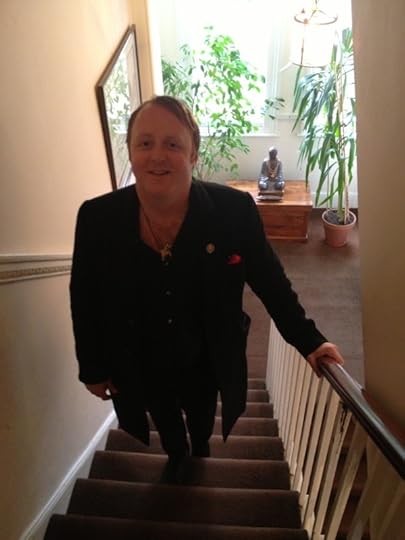 James McCartney visiting Arvind Devalia