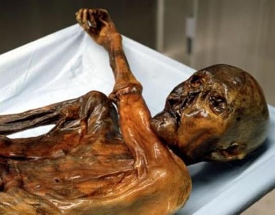 Ötzi the Iceman, a man from about 3300 BC, famously a naturally preserved body, was found in a glacier in the Alps