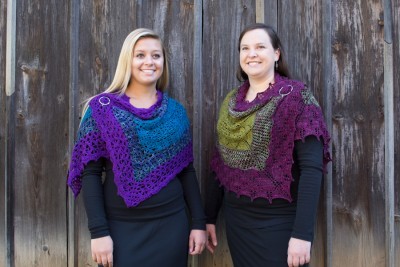 Shaded Love, crochet and knit.