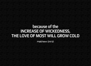 Matthew 24 12