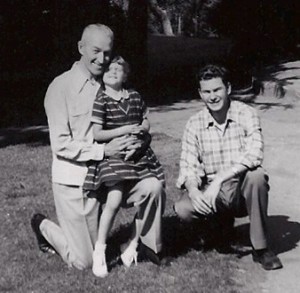 Dad, Cathy, Larry, 1954 San Jose State