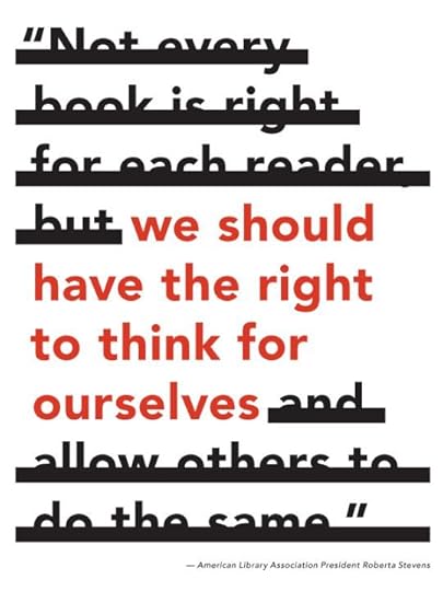 We should have the right to think for ourselves #BannedBooksWeek: 