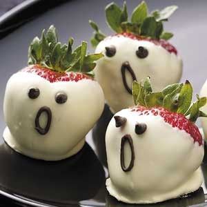 A scary take on chocolate covered strawberries
