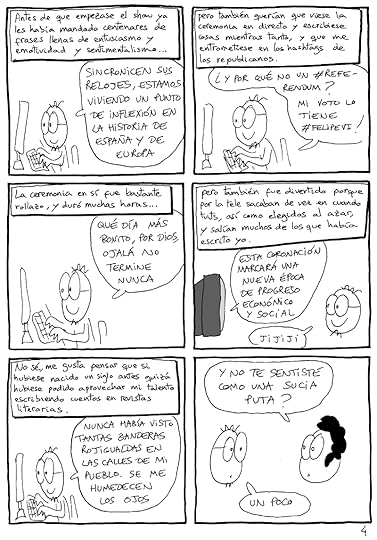Cuarta página del cómic sobre cómo los poderosos tratan de manipular la opinión pública mediante agencias de información y medios de comunicación de masas.