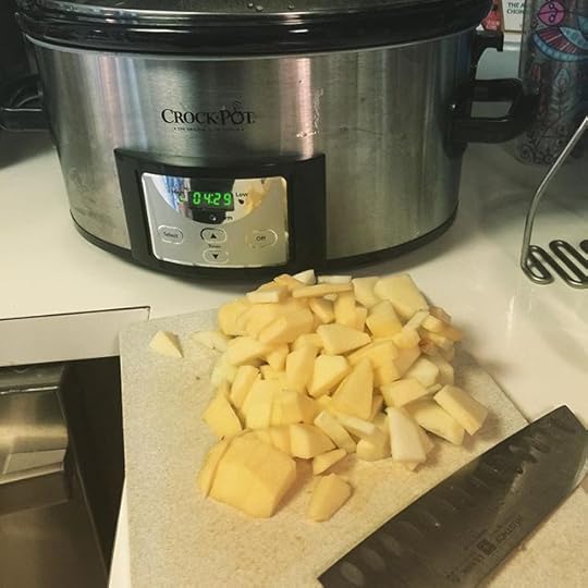 Seasonal applesauce making! Looking forward to it over oatmeal tomorrow. #dailyphoto #365days #ig2015
