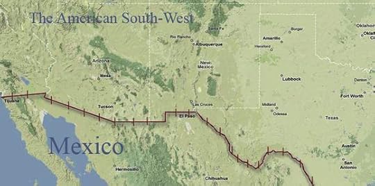 The border between the US and Mexico