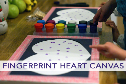 Fingerprint Heart Canvas