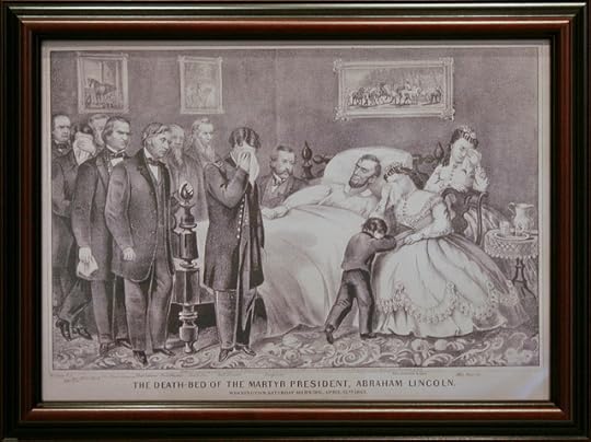 Abe Lincoln on his deathbed