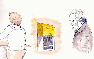 Quick sketches while waiting for bank to open