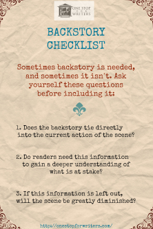 ONE STOP Backstory Checklist
