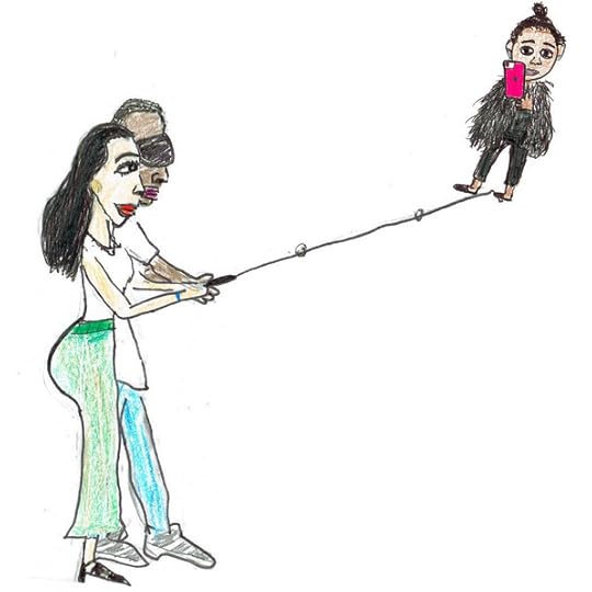 kim-kardashian-kanye-west-selfie-north-west-man-repeller-unfortunate-portrait-max-dower
