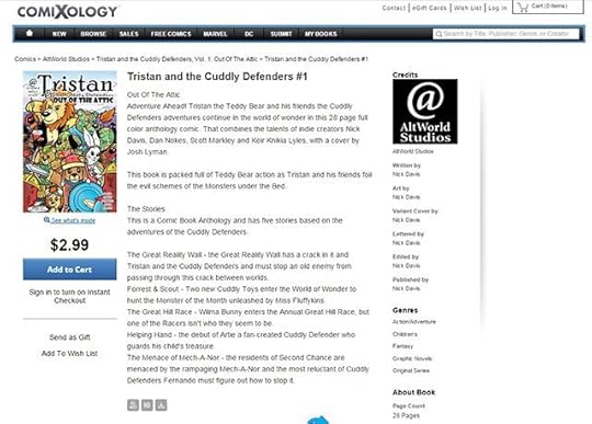 Tristan and the Cuddly Defenders Comic: Out Of The Attic on Comixology