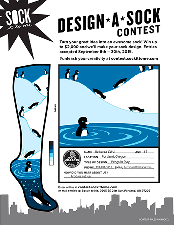 Rebecca's Sock Design.