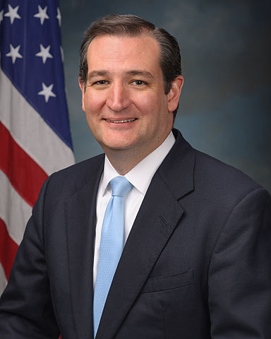 Ted Cruz, official portrait, 113th Congress by the Office of Senator Ted Cruz. Public domain via Wikimedia Commons.
