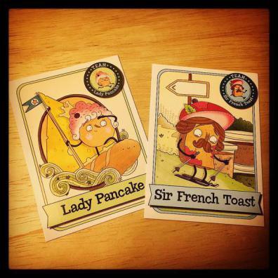 Lady Pancake & Sir French Toast Collectible Cards