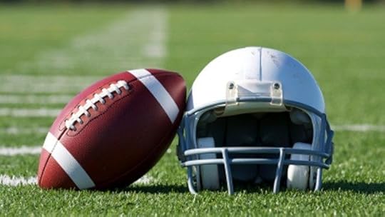 football and helmet: 