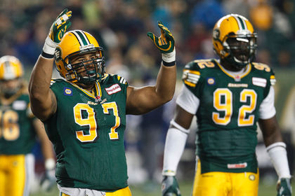 Eddie Steele, back to Eskimos from injury this week.